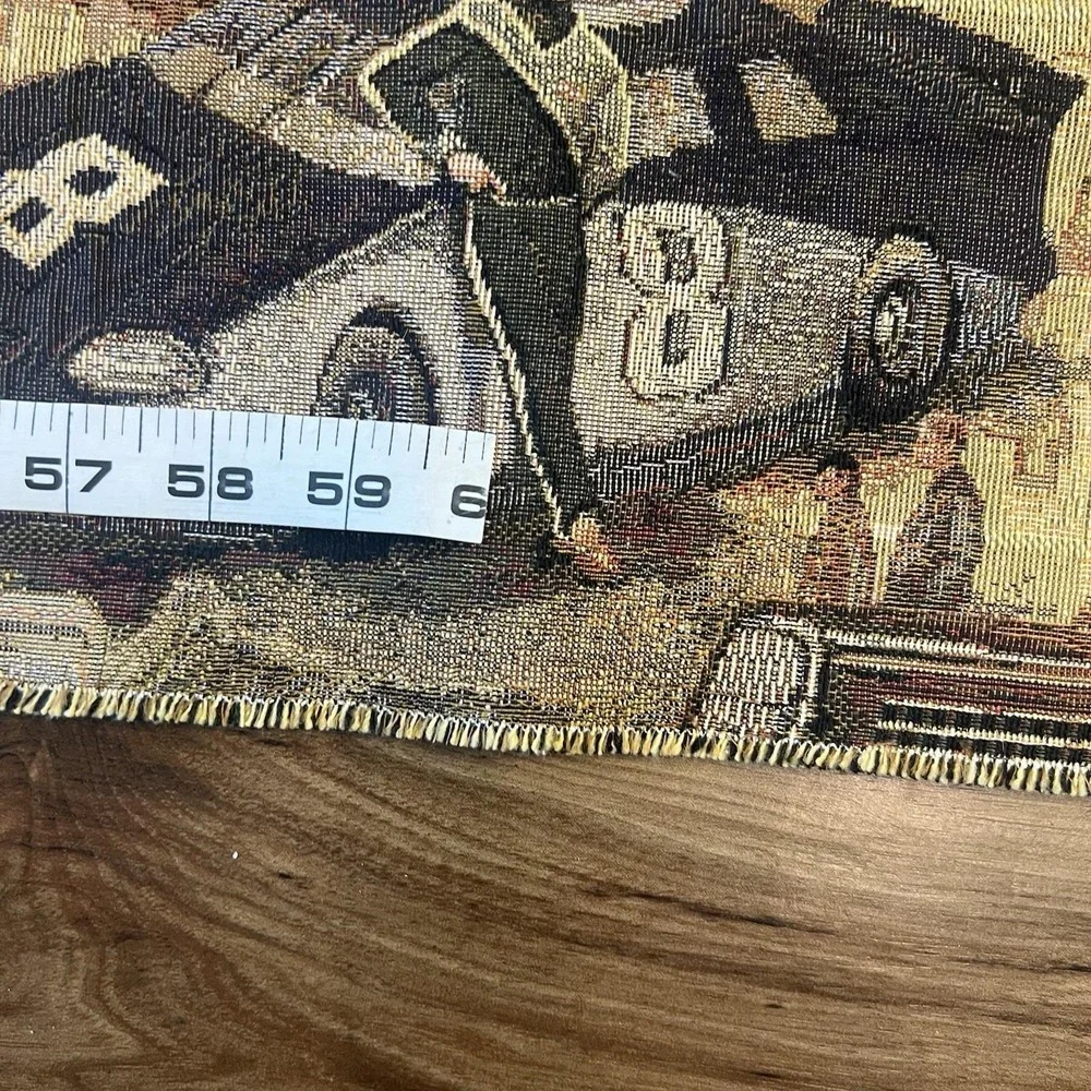 Vintage Racing Car Tapestry Upholstery Fabric 87
